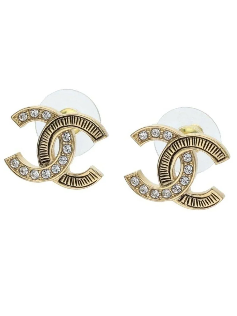 Chanel CC Logo Earrings